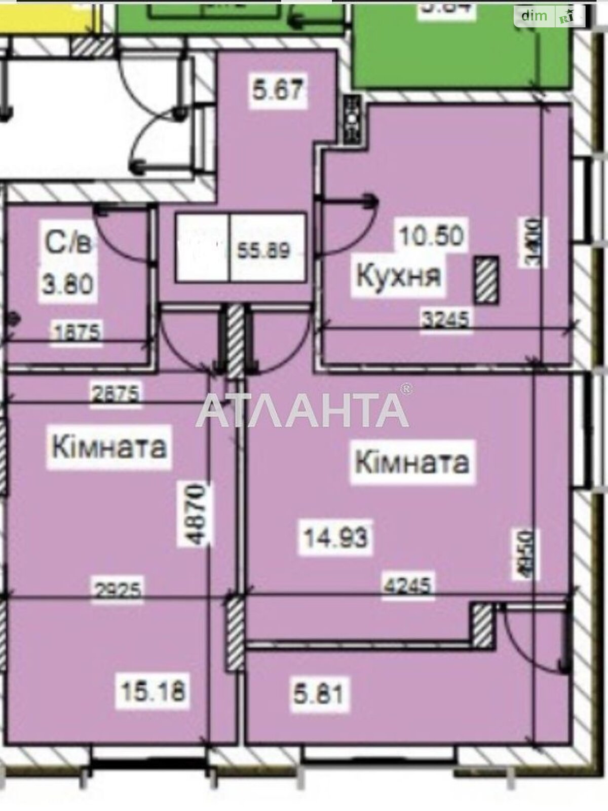 Продажа двухкомнатной квартиры в Одессе, на ул. Академика Сахарова, район Пересыпский фото 1