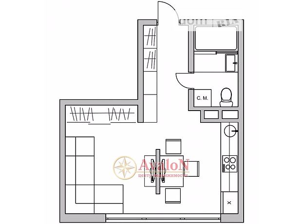 Продажа квартиры, 1 ком., Одесса, р‑н. Поселок Котовского, Генерала Бочарова улица Продажа квартиры, 1 ком., Одесса, р‑н. Поселок Котовского, Генерала Бочарова улица