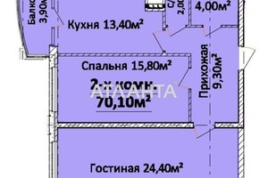 Продаж двокімнатної квартири в Одесі, на просп. Гагаріна 19, район Приморський фото 2
