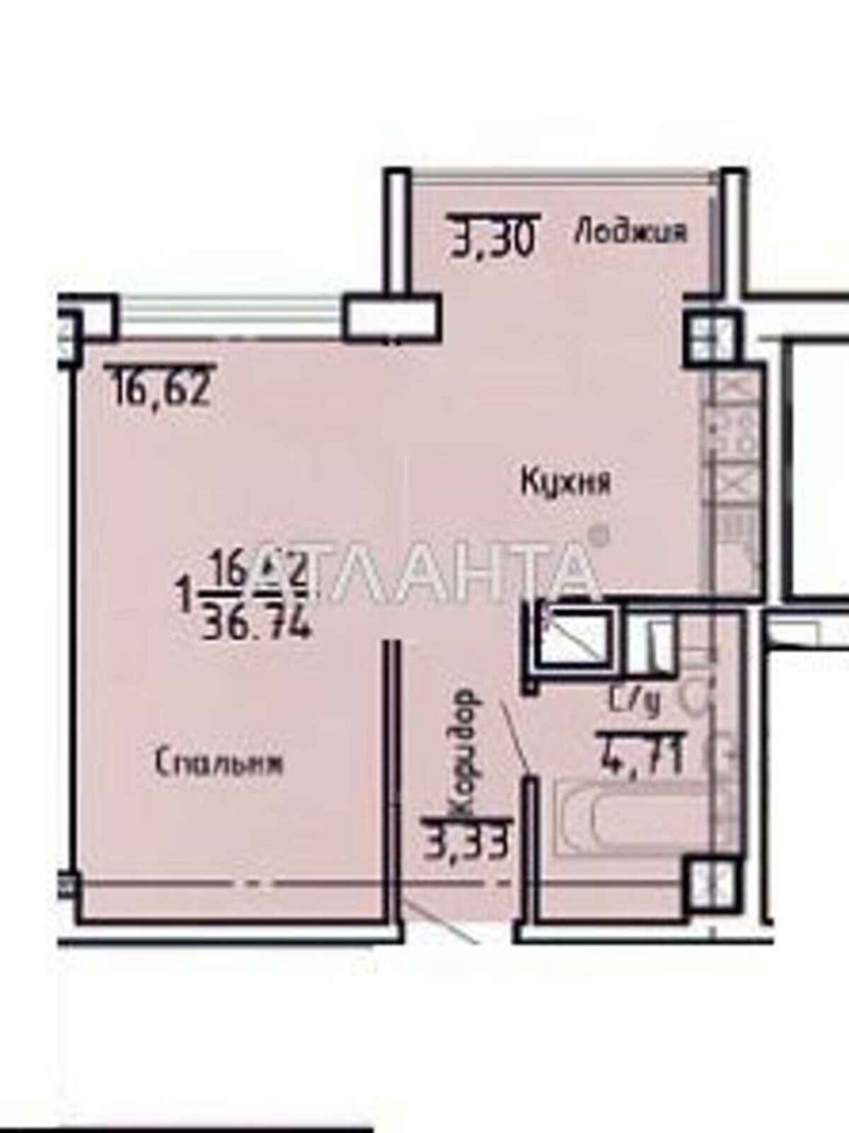 Продажа однокомнатной квартиры в Одессе, на ул. Асташкина 292, район Приморский фото 1