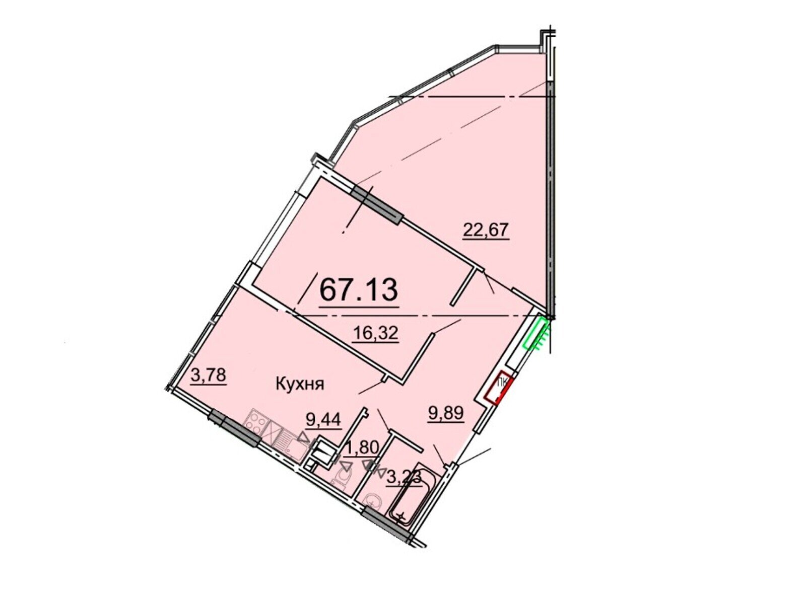 Продажа двухкомнатной квартиры в Одессе, на дор. Фонтанская 58, район Киевский фото 1