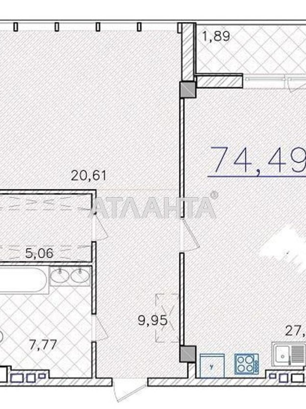 Продажа однокомнатной квартиры в Одессе, на бул. Французский 85/5, район Приморский фото 1