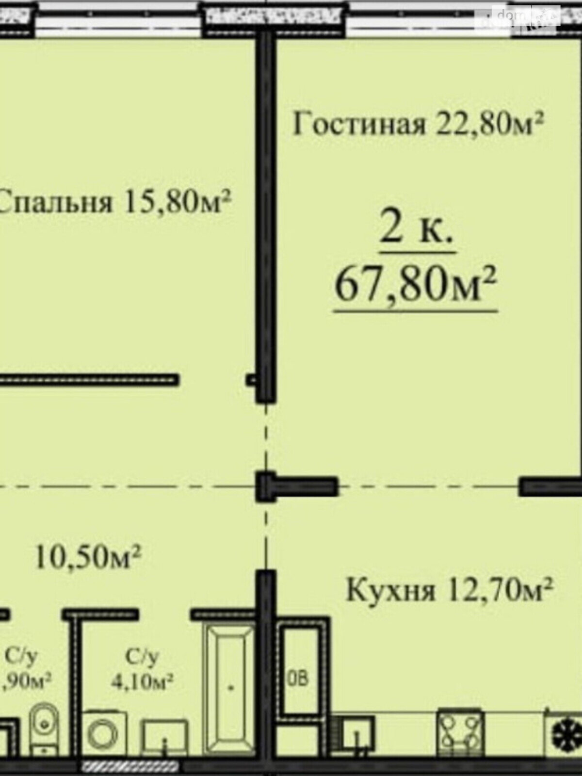 Продаж двокімнатної квартири в Одесі, на плато Гагарінське, район Приморський фото 1