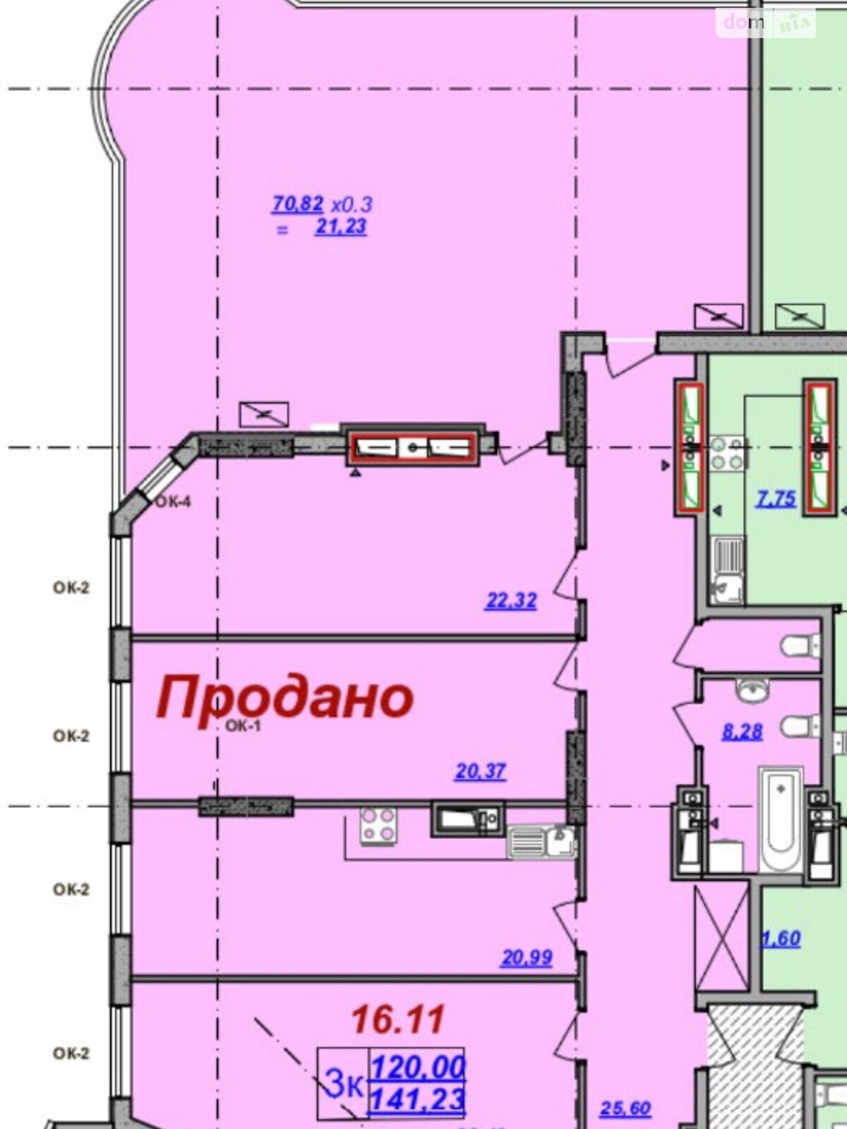 Продажа трехкомнатной квартиры в Одессе, на пер. Клубничный 24, район Приморский фото 1