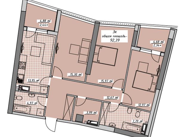 Продажа трехкомнатной квартиры в Одессе, на пер. Курортный район Приморский фото 1 Продажа трехкомнатной квартиры в Одессе, на пер. Курортный район Приморский фото 1
