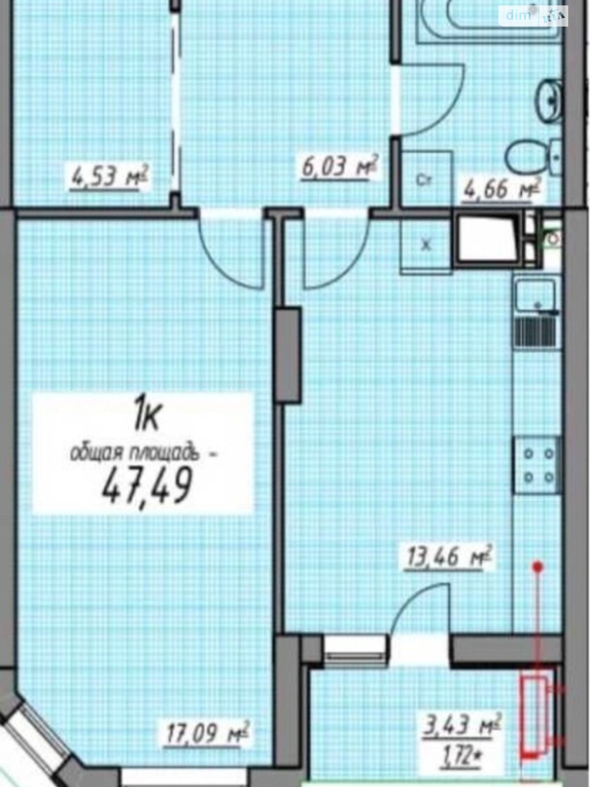 Продажа однокомнатной квартиры в Одессе, на пер. Курортный 1, район Приморский фото 1