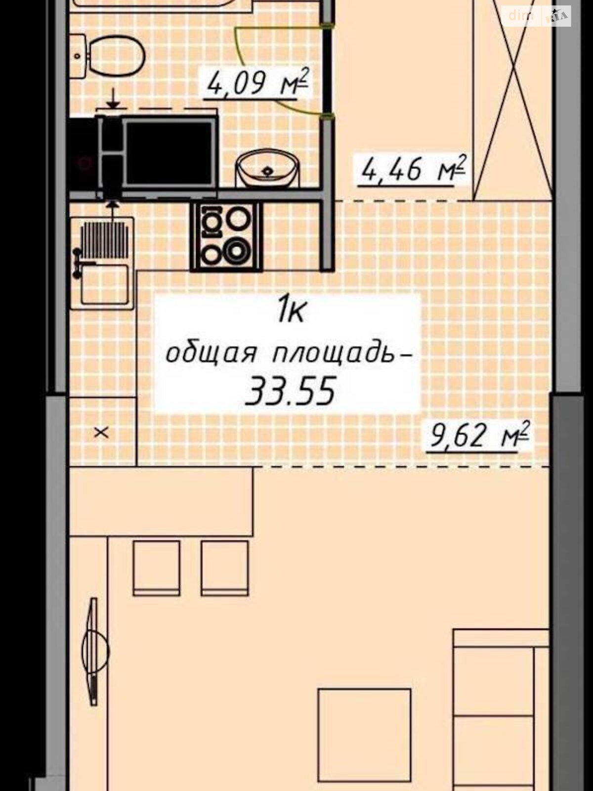 Продаж однокімнатної квартири в Одесі, на пров. Курортний 2, район Приморський фото 1