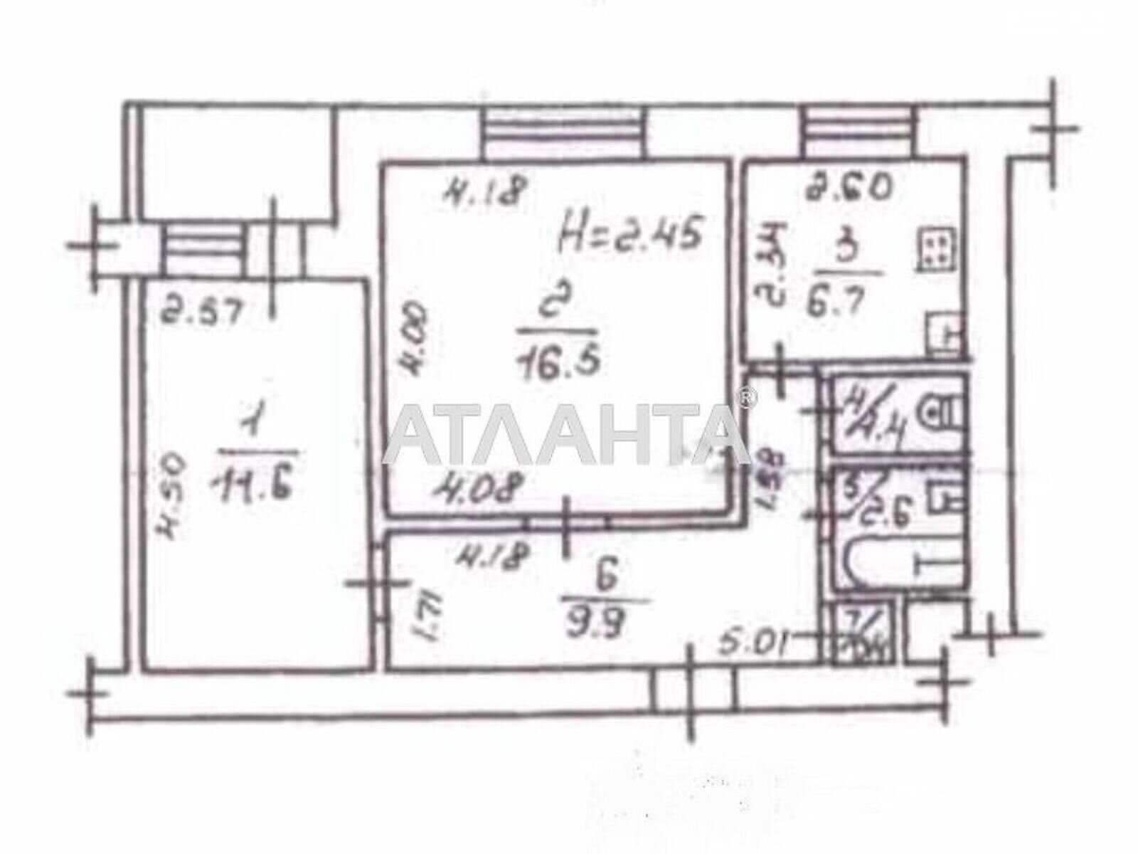 Продаж двокімнатної квартири в Одесі, на просп. Адміральський, район Приморський фото 1