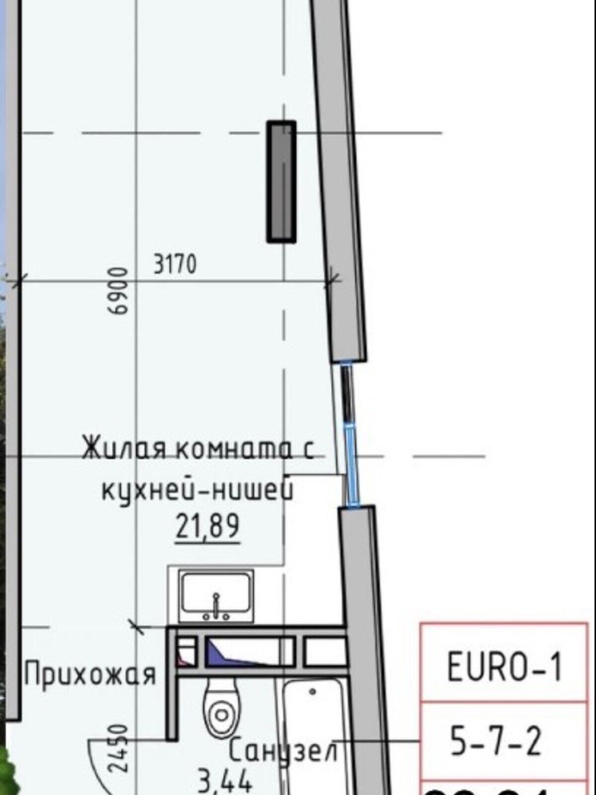 Продажа однокомнатной квартиры в Одессе, на ул. Раскидайловская, район Приморский фото 1