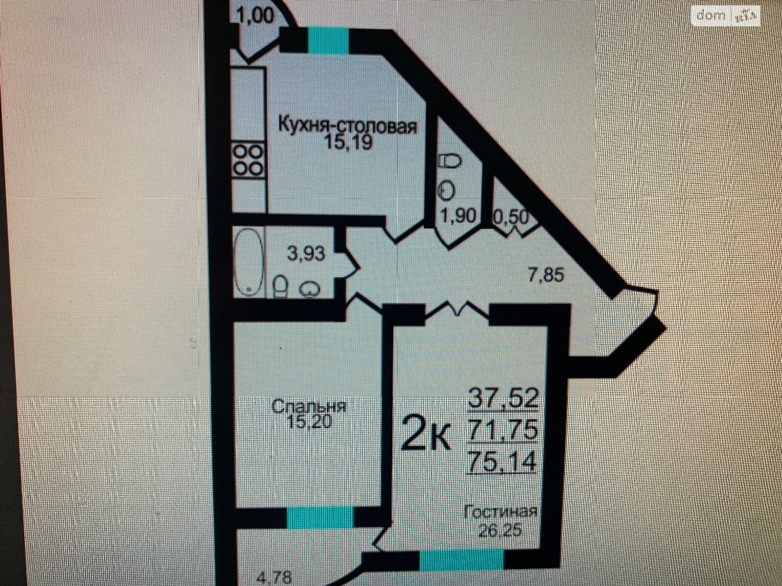 Продаж двокімнатної квартири в Одесі, на пров. Щіпний 15, кв. 2, район Приморський фото 1