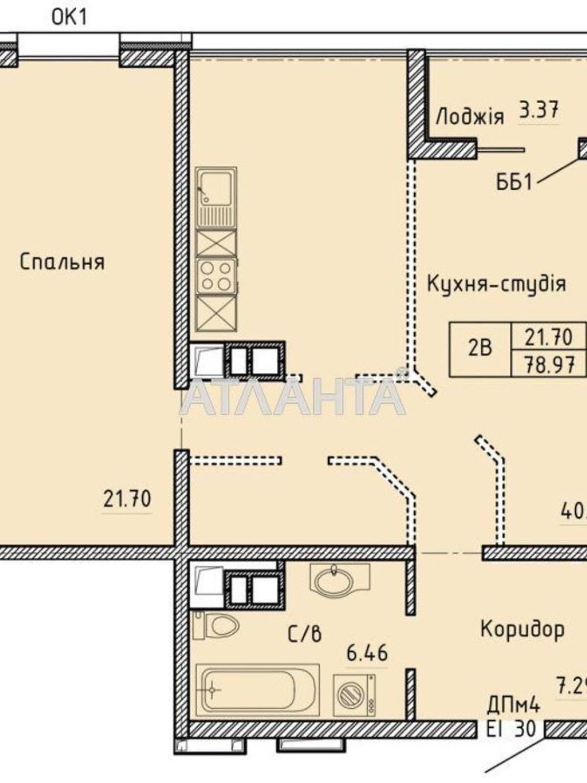 Продаж двокімнатної квартири в Одесі, на просп. Шевченка 31, район Приморський фото 1