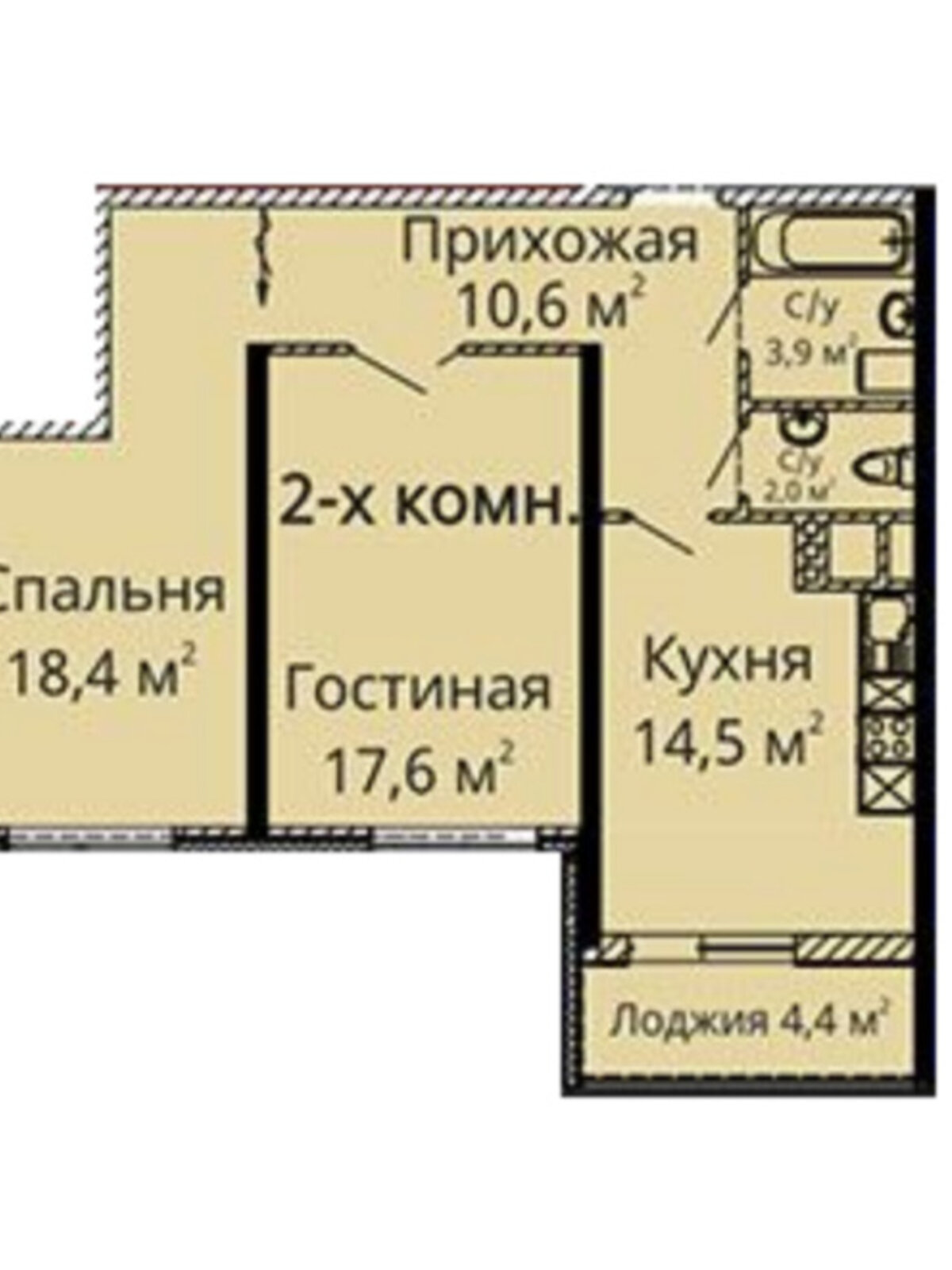 Продажа двухкомнатной квартиры в Одессе, на ул. Среднефонтанская 35, район Приморский фото 1