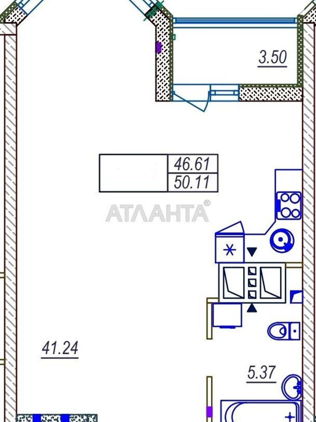 Продажа однокомнатной квартиры в Одессе, на ул. Среднефонтанская, район Приморский фото 1