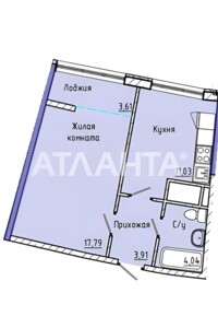 Продаж однокімнатної квартири в Одесі, на вул. Валерія Самофалова, район Приморський фото 2