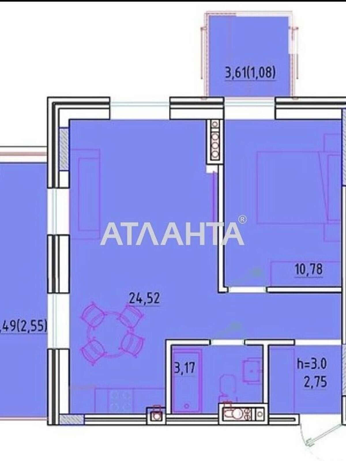 Продажа двухкомнатной квартиры в Одессе, на дор. Фонтанская 71А, район Аркадия фото 1