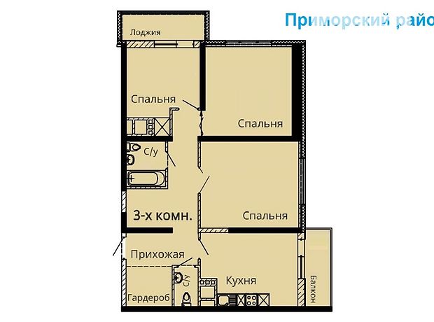 Продажа квартиры, 3 ком., Одесса, р‑н. Приморский Продажа квартиры, 3 ком., Одесса, р‑н. Приморский