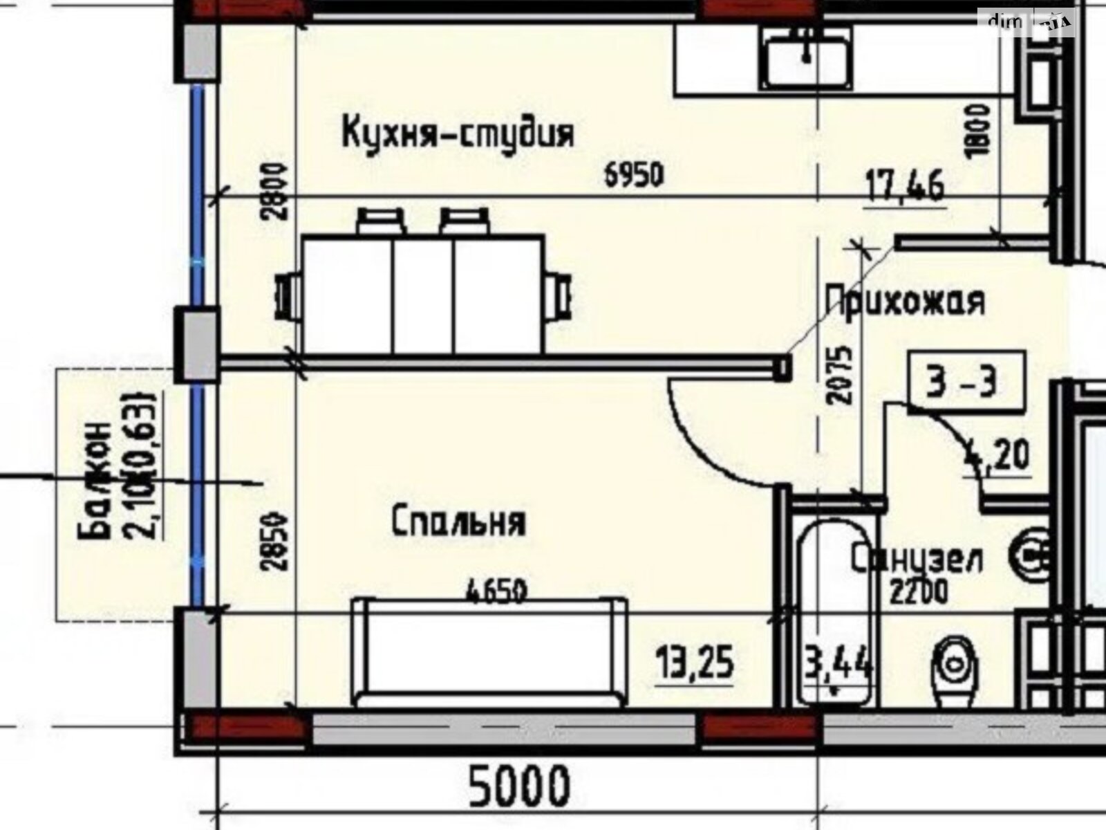 Продажа однокомнатной квартиры в Одессе, на ул. Радостная 29, фото 1