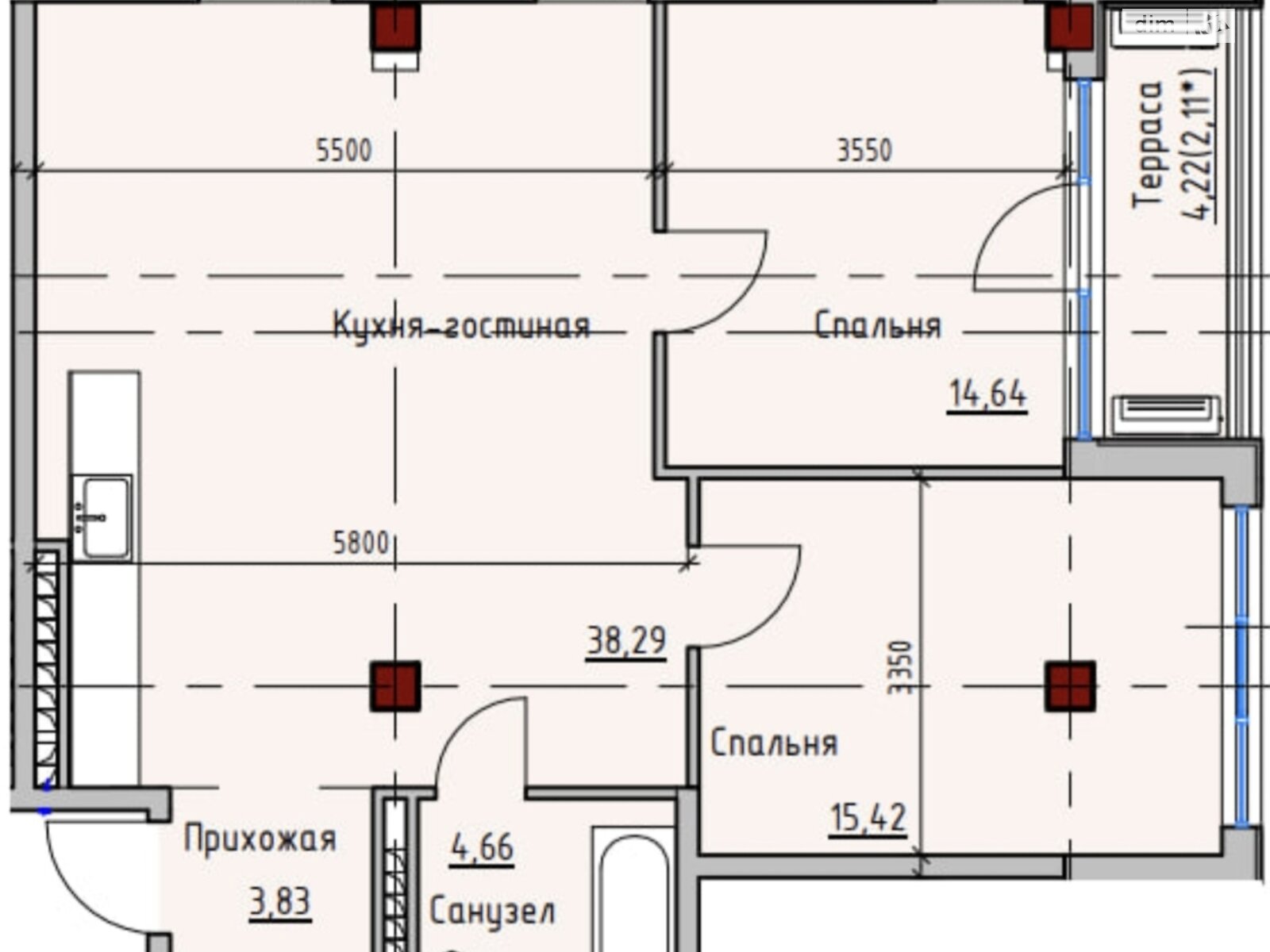 Продажа двухкомнатной квартиры в Одессе, на ул. Софиевская 1А, фото 1 Продажа двухкомнатной квартиры в Одессе, на ул. Софиевская 1А, фото 1