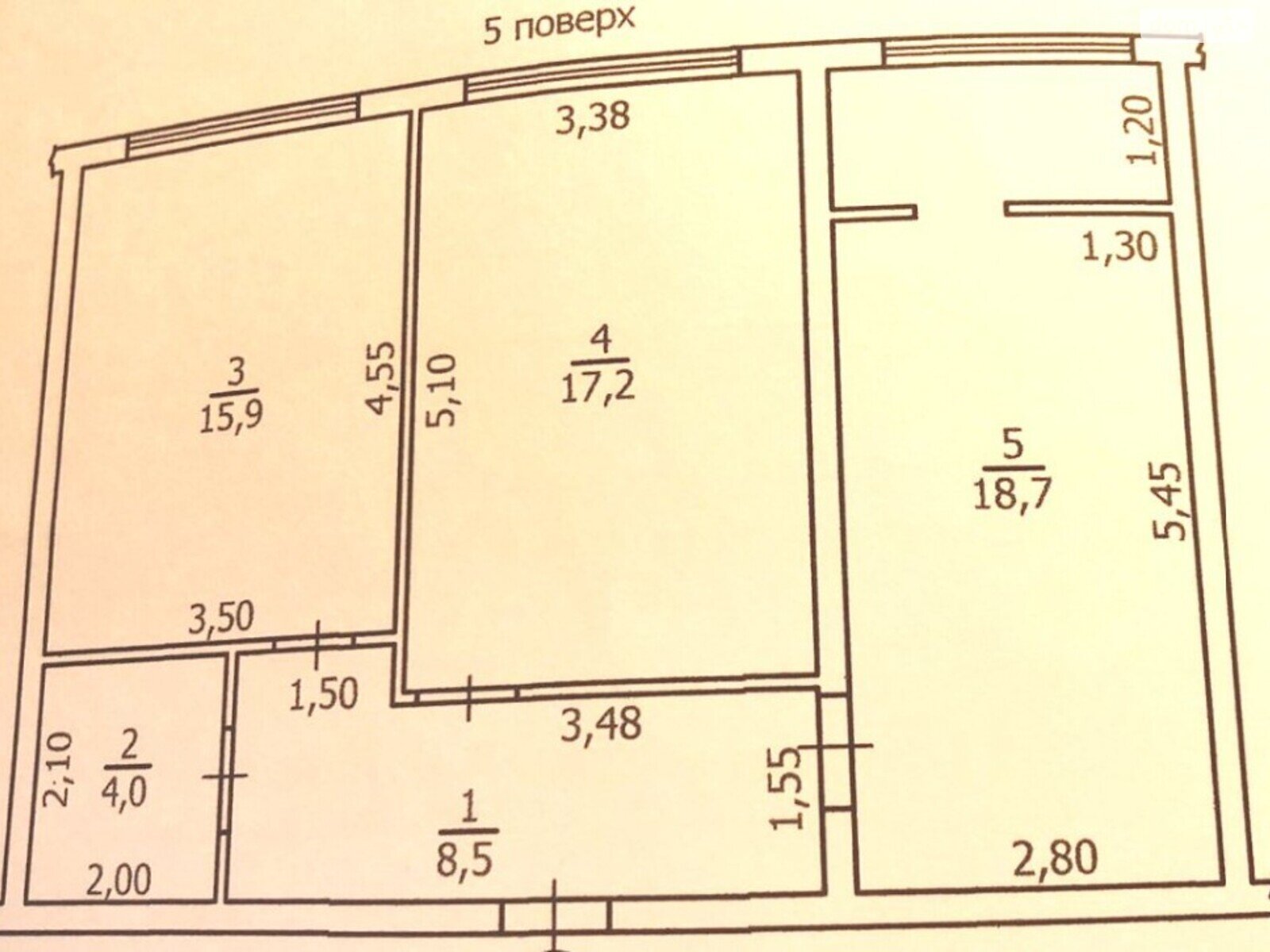 Продаж двокімнатної квартири в Одесі, на вул. Марсельська 56, кв. 187, район Пересипський фото 1