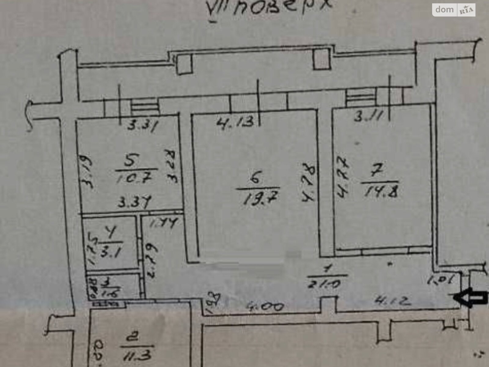 Продаж трикімнатної квартири в Одесі, на вул. Тополина 20, район Таїрова фото 1