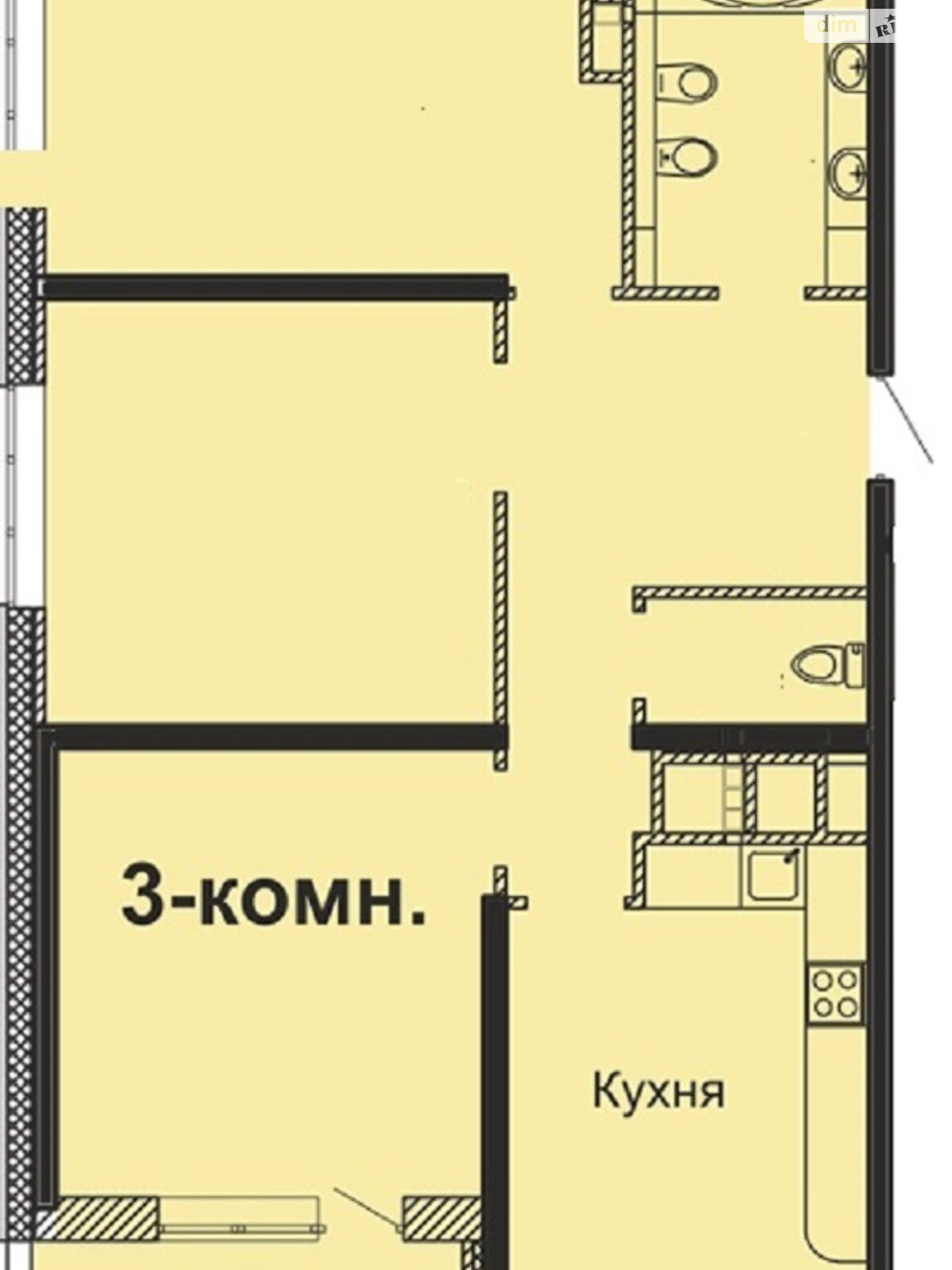Продажа трехкомнатной квартиры в Одессе, на ул. Варненская 27А/1, фото 1