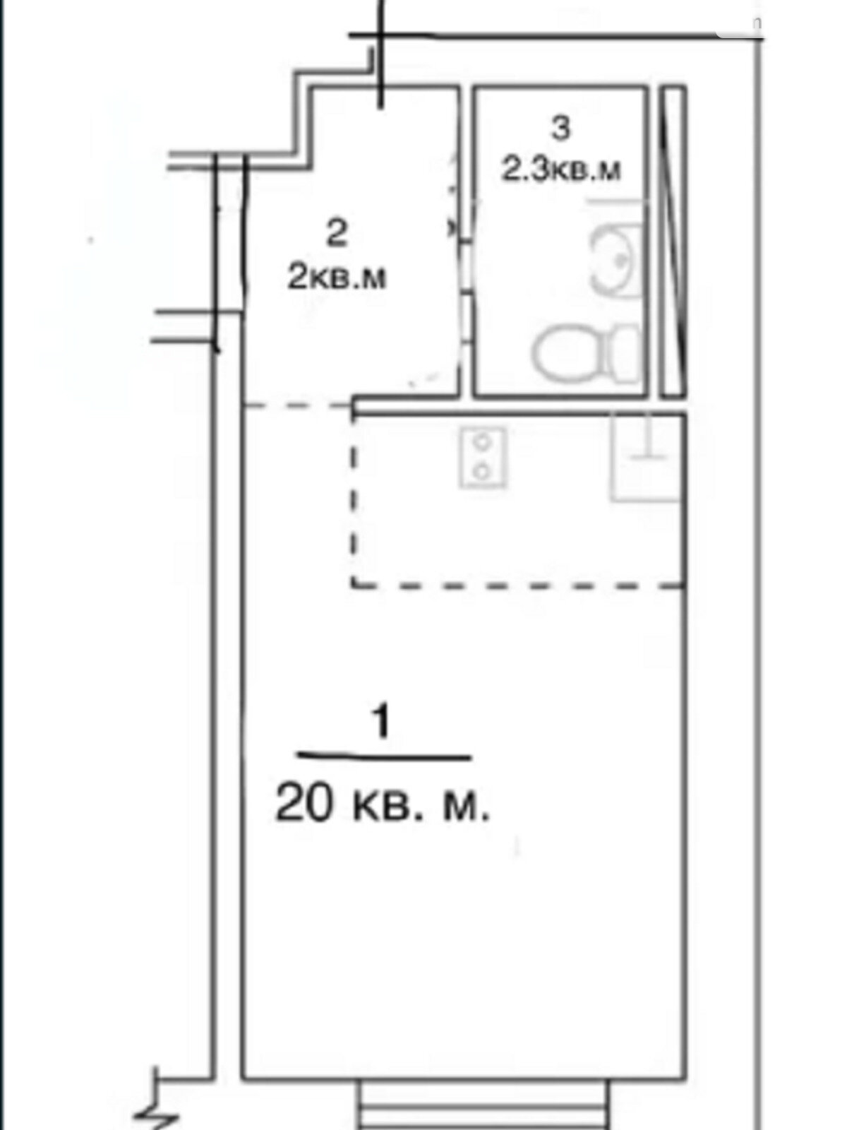 Продаж однокімнатної квартири в Одесі, на вул. Хімічна 1/9, район Застава 1 фото 1