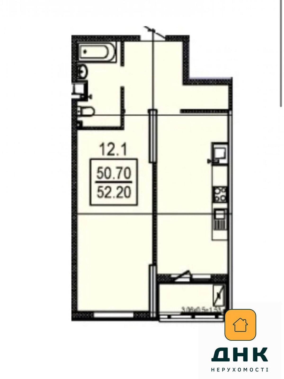 Продаж однокімнатної квартири в Одесі, на вул. Дача Ковалевського 5, район Золотий Берег фото 1