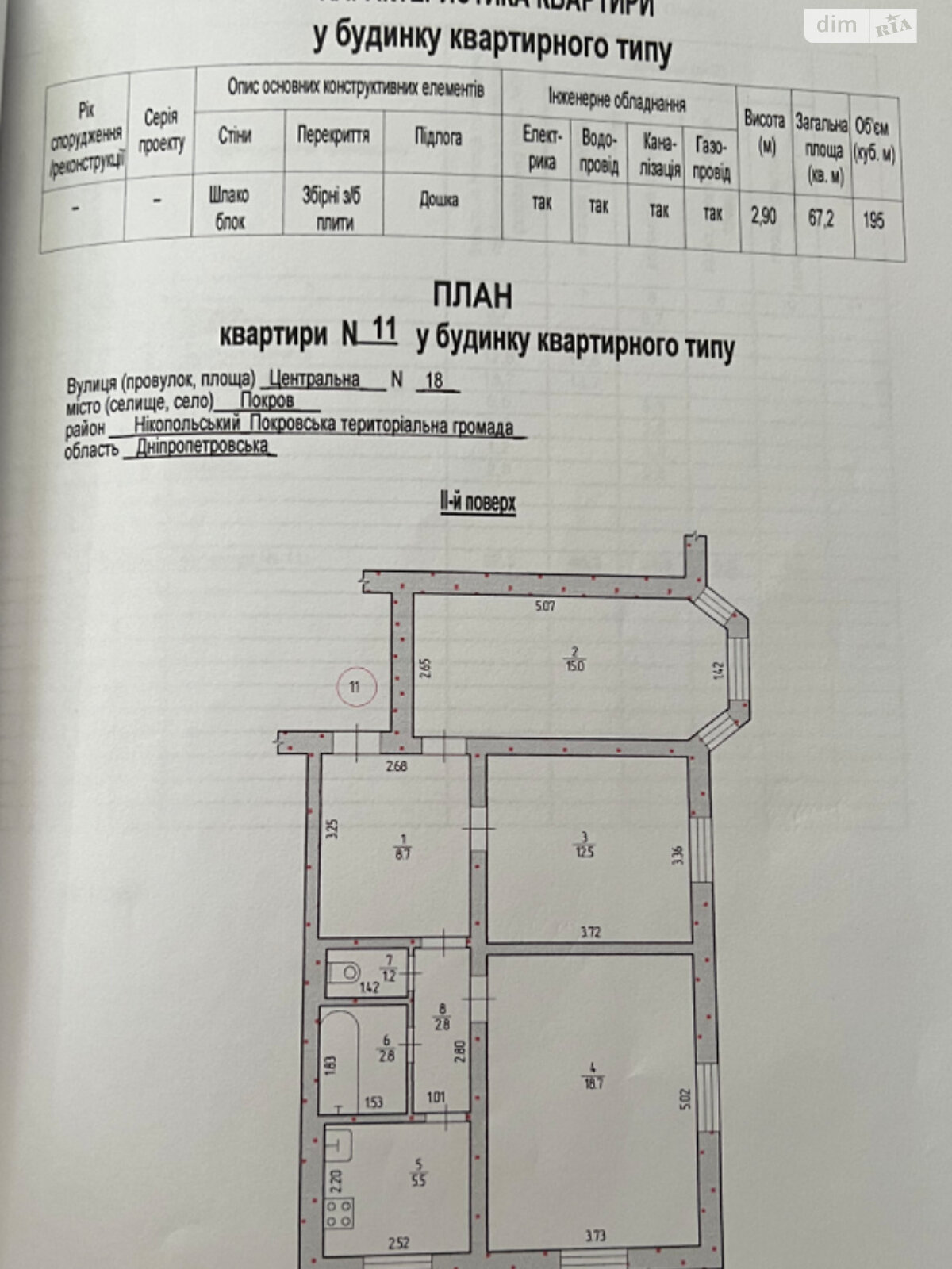 Продаж трикімнатної квартири в Орджоникидзе, на вул. Центральна 18, район Орджонікідзе фото 1