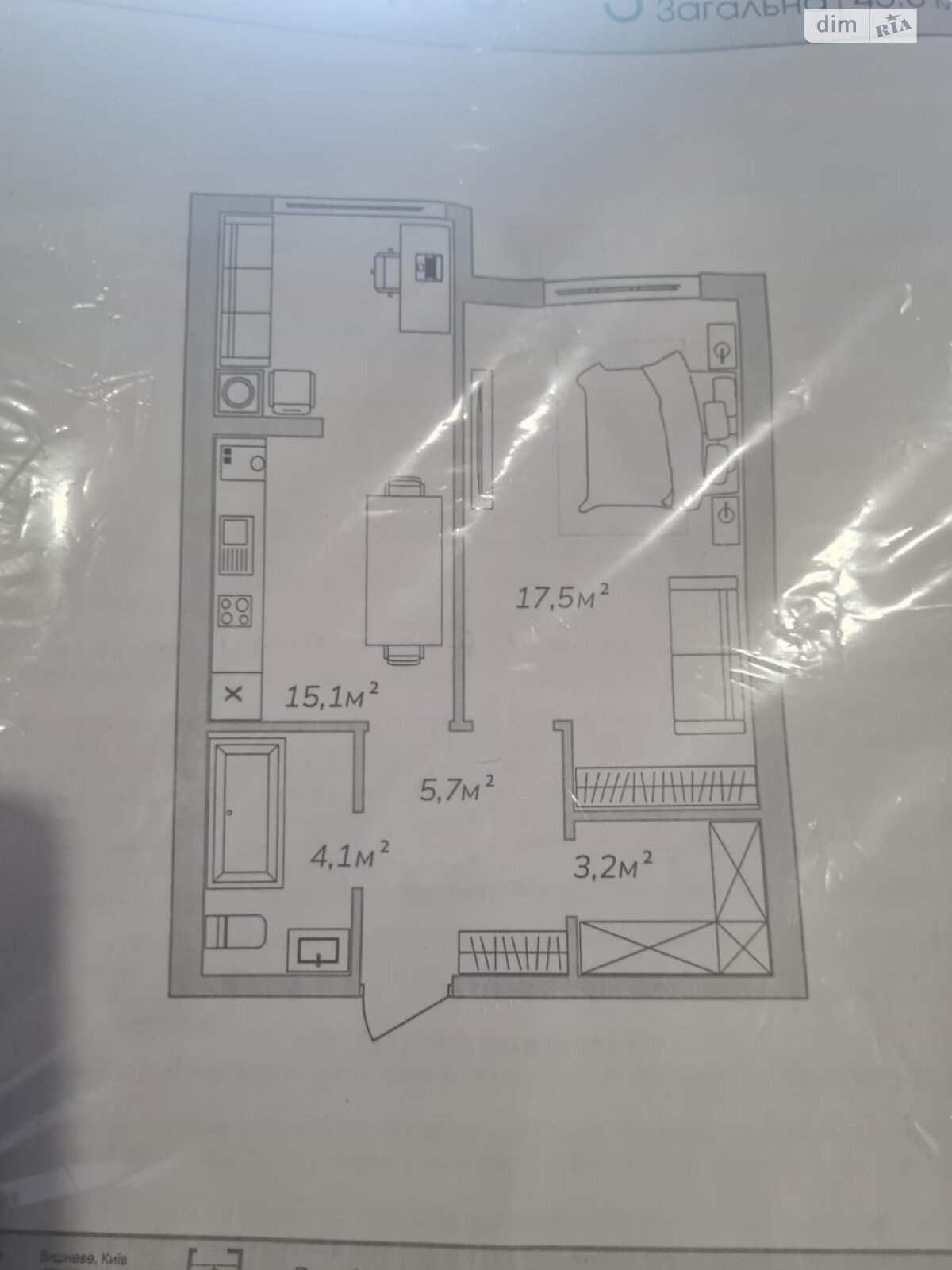 Продаж однокімнатної квартири в Петрівському (нов. Святопетрівському), на вул. Теплична 18, фото 1