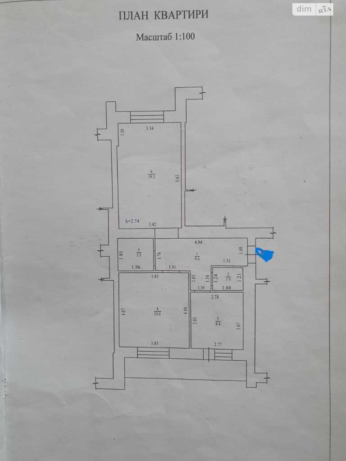 Продажа двухкомнатной квартиры в Полтаве, на ул. Соборности, район 5-я школа фото 1