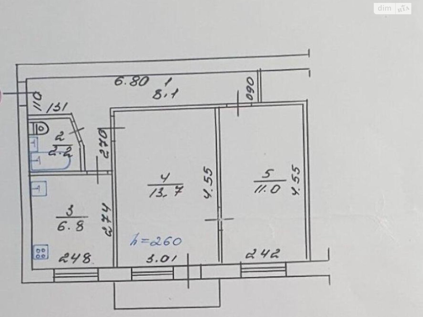 Продажа двухкомнатной квартиры в Полтаве, на Духова Генерала 10, район 5-я школа фото 1