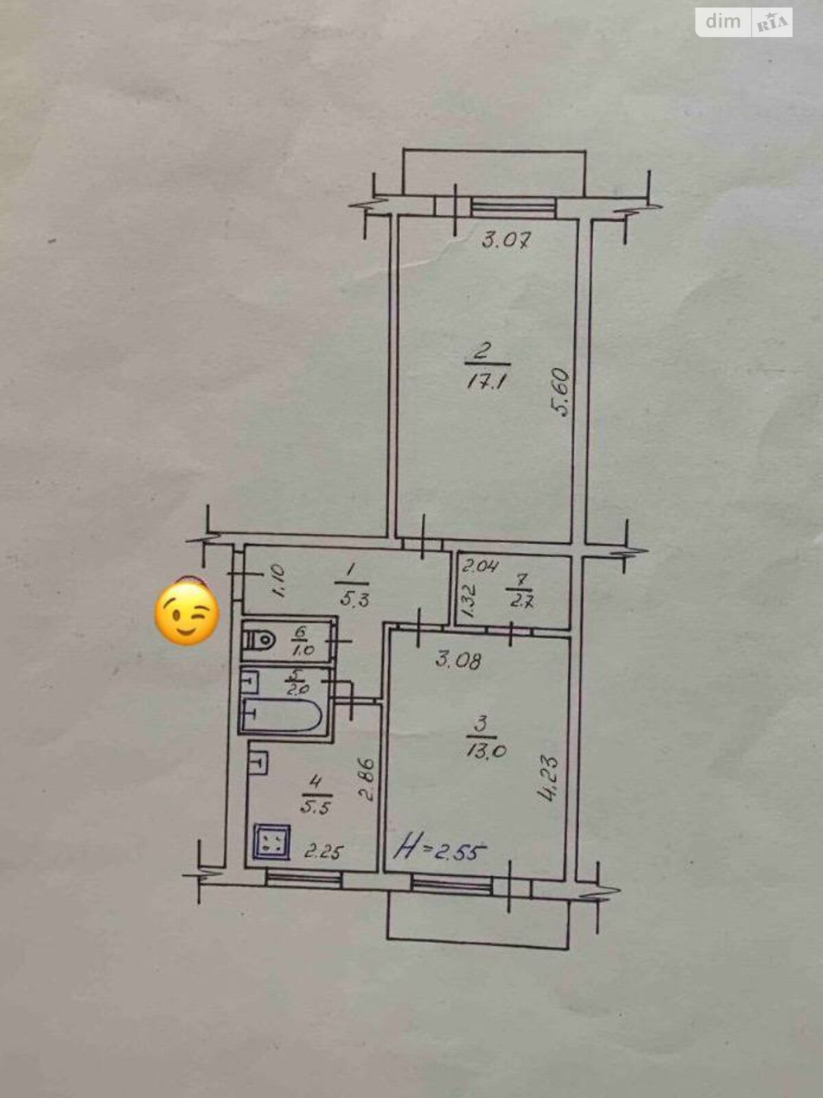 Продажа двухкомнатной квартиры в Полтаве, на шоссе Киевское, район Алмазный фото 1