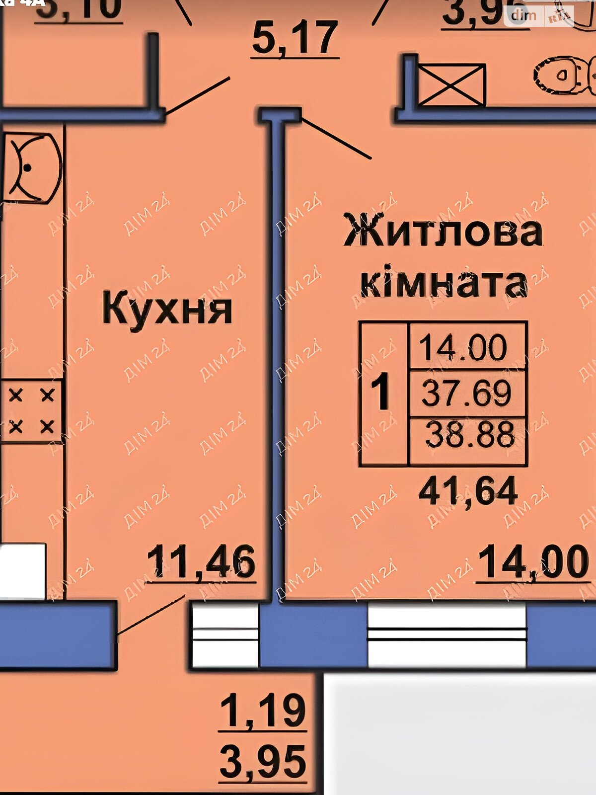 Продаж однокімнатної квартири в Полтаві, на вул. Великотирнівська, район Алмазний фото 1 Продаж однокімнатної квартири в Полтаві, на вул. Великотирнівська, район Алмазний фото 1