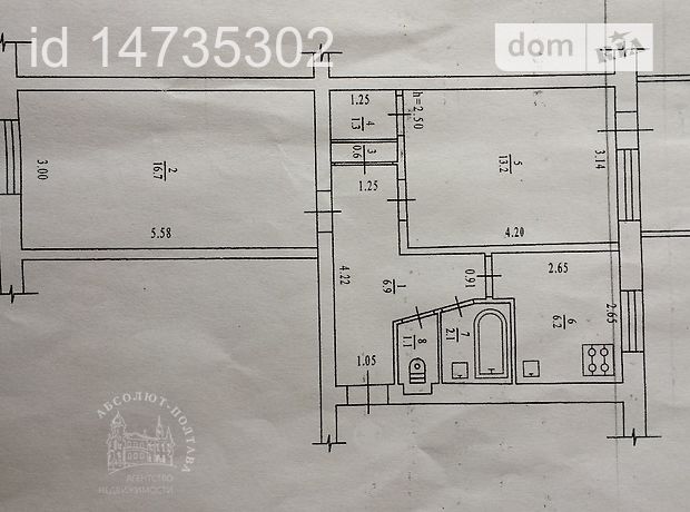 Продажа квартиры, 2 ком., Полтава, р‑н. Алмазный Продажа квартиры, 2 ком., Полтава, р‑н. Алмазный