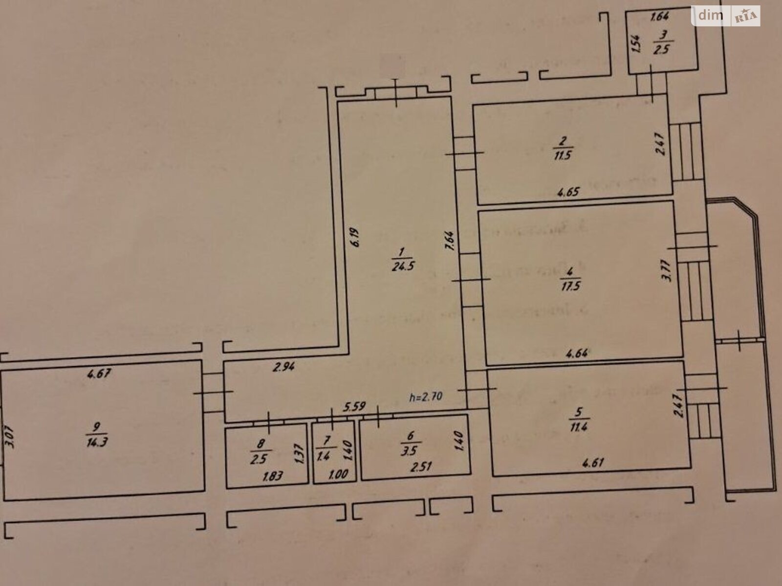 Продаж трикімнатної квартири в Полтаві, на вул. Андрієвського Віктора, район Боженка фото 1