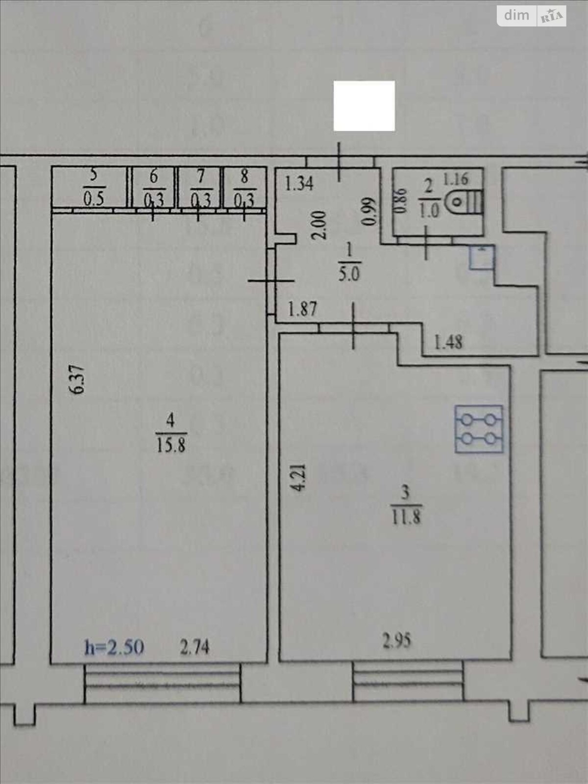 Продажа однокомнатной квартиры в Полтаве, на ул. Левицкого Ореста, район Боженка фото 1