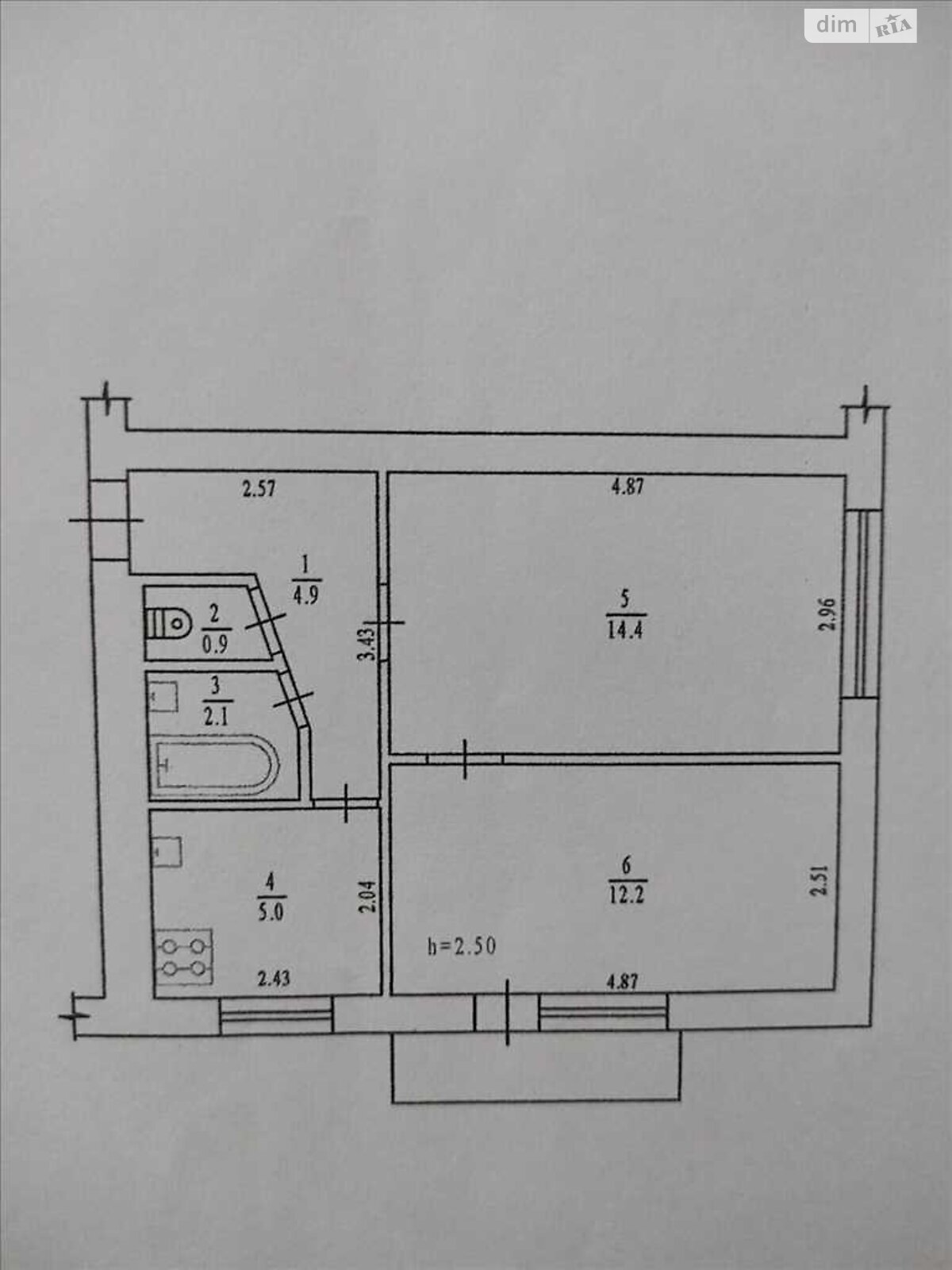 Продаж двокімнатної квартири в Полтаві, на вул. Баленка, район Браїлки фото 1