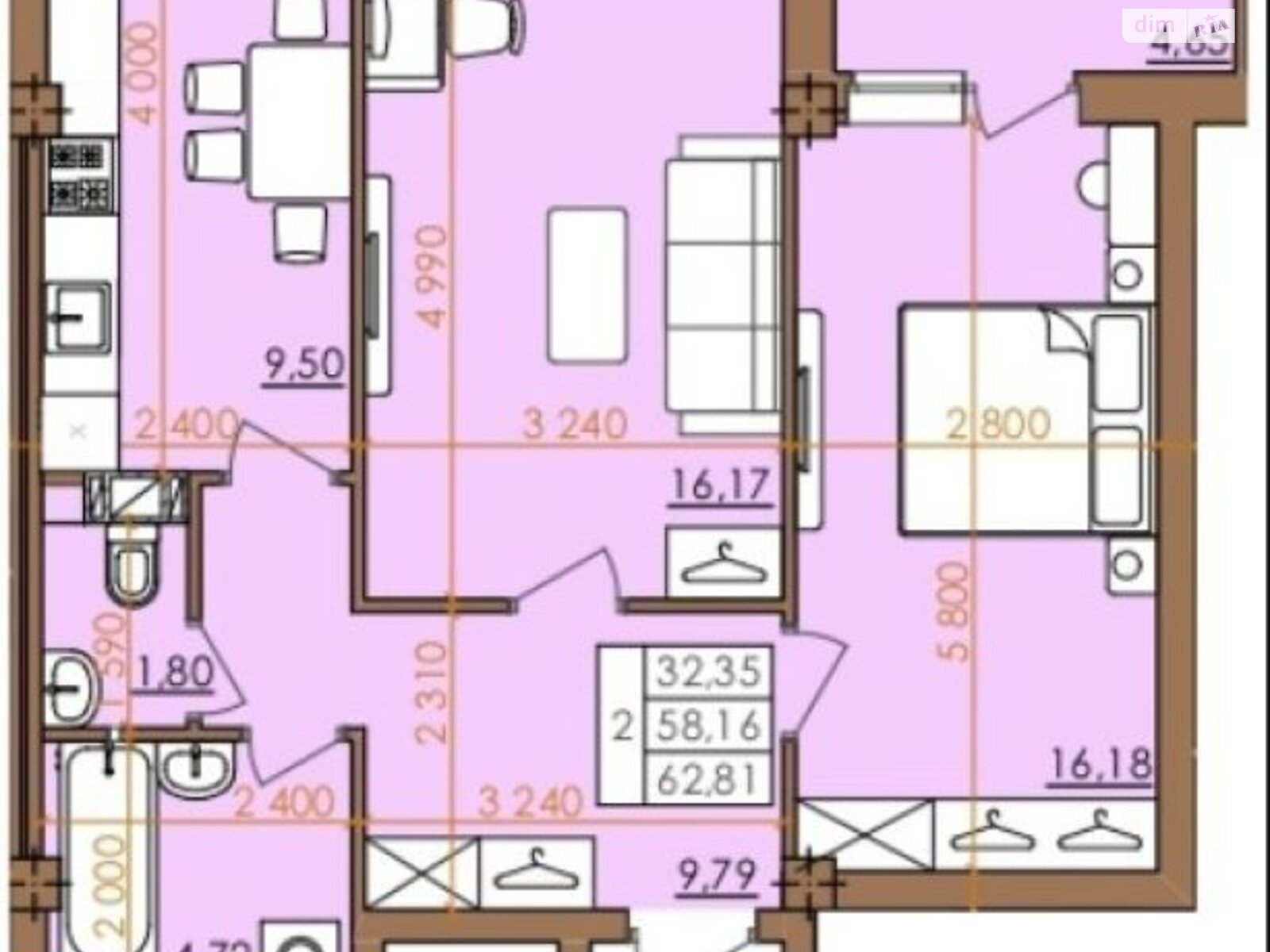 Продаж двокімнатної квартири в Полтаві, на вул. Європейська 146Е корпус 2, район Фурманова фото 1 Продаж двокімнатної квартири в Полтаві, на вул. Європейська 146Е корпус 2, район Фурманова фото 1