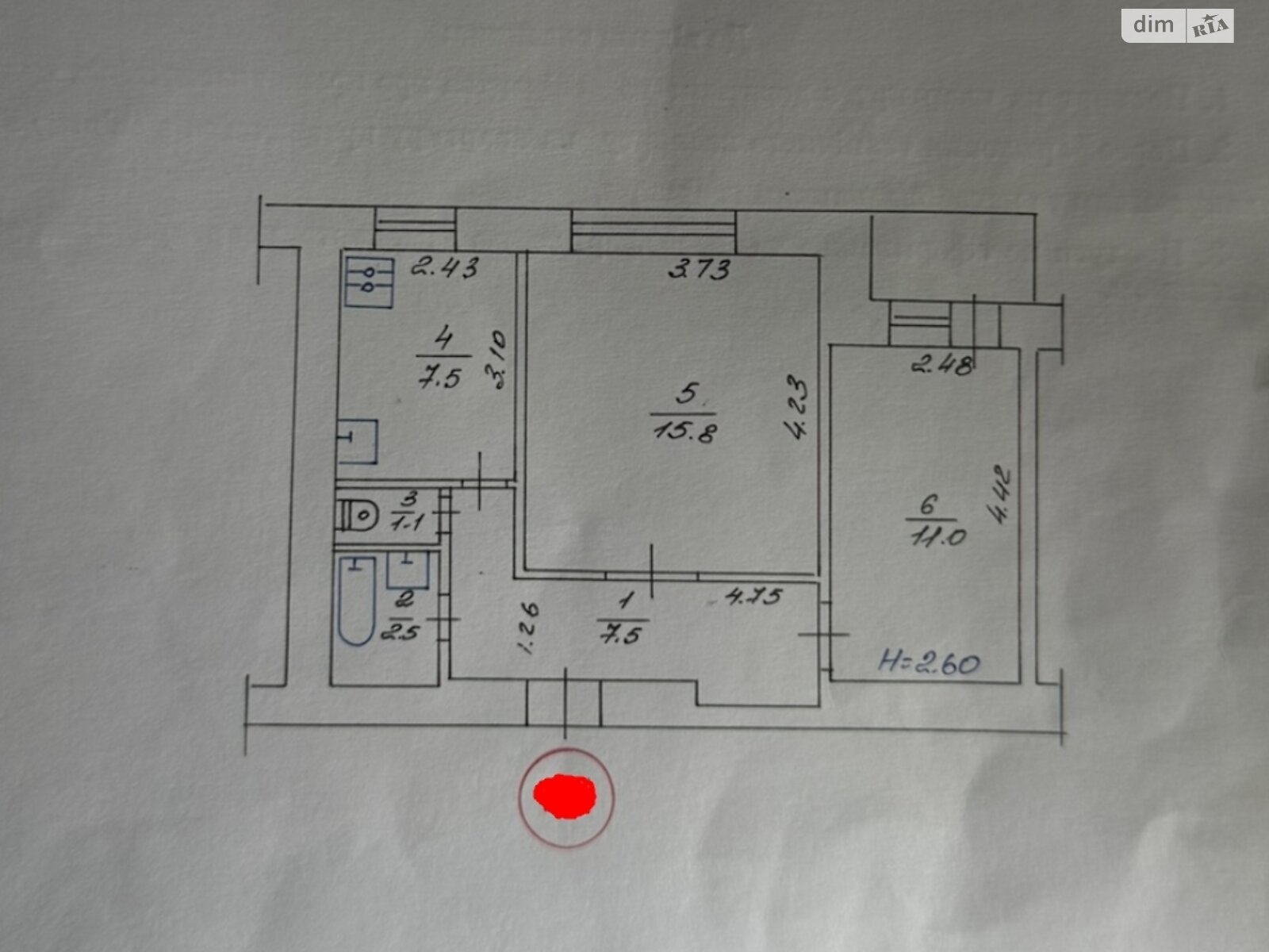 Продаж двокімнатної квартири в Полтаві, на пров. Токарний, район Фурманова фото 1