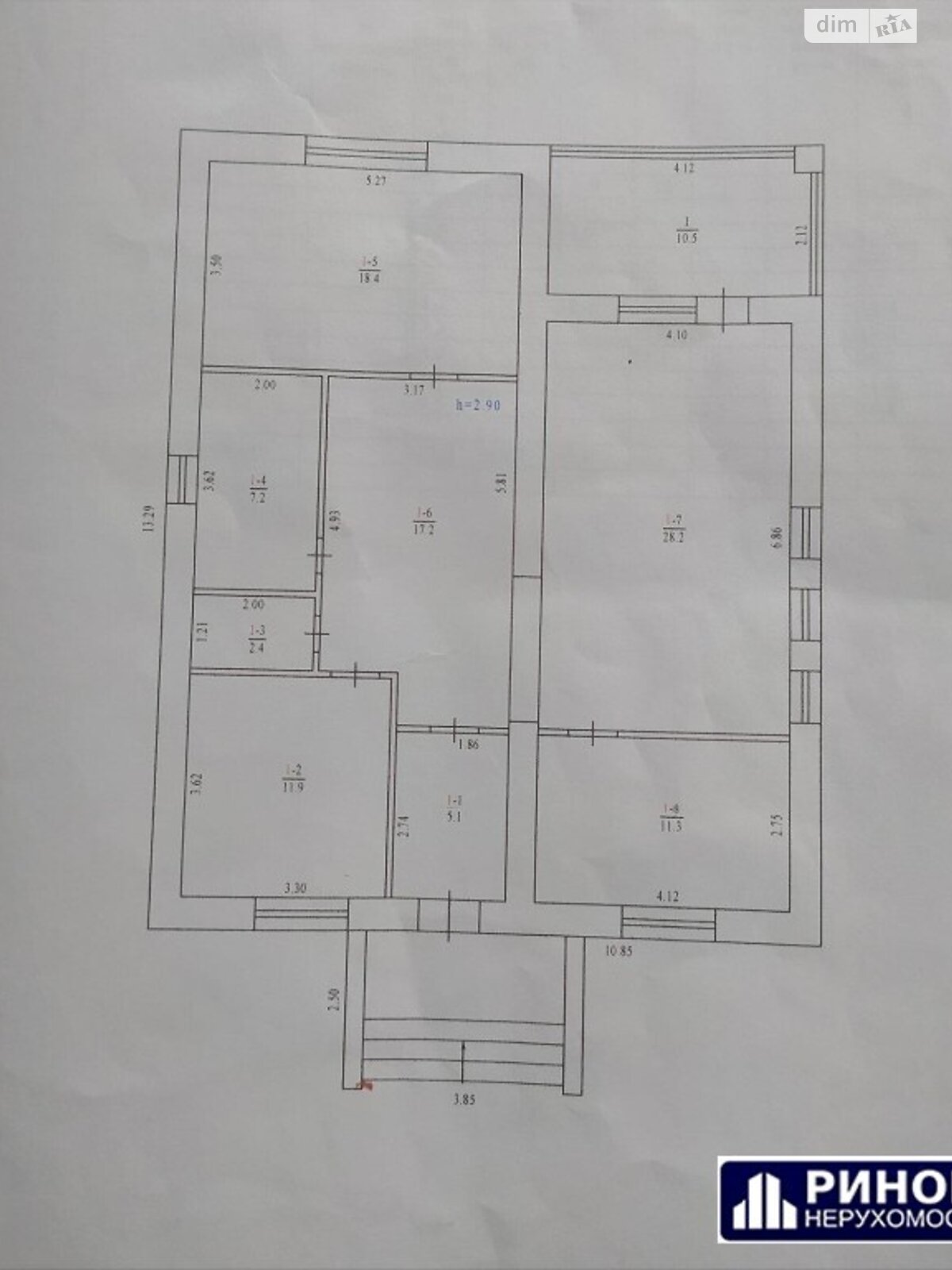 Продаж чотирикімнатної квартири в Полтаві, на вул. Гришка Академіка, район Інститут зв'язку фото 1