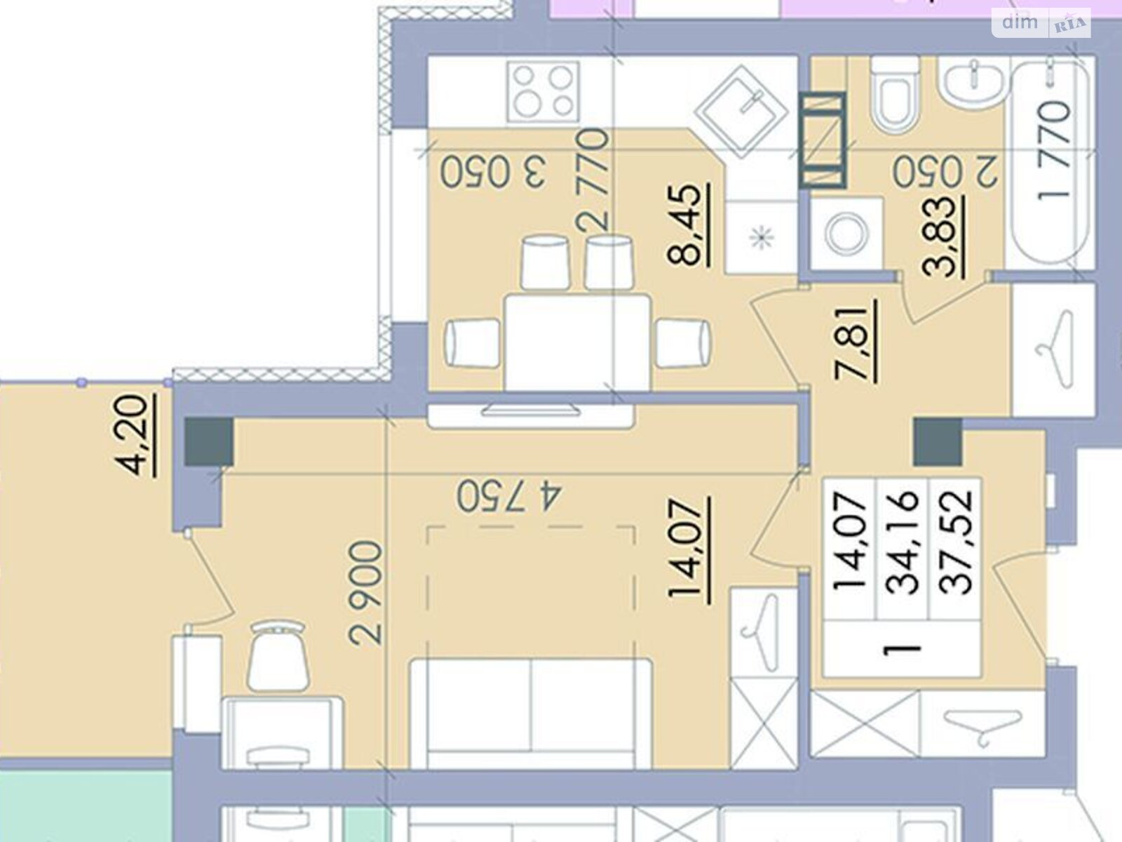 Продажа однокомнатной квартиры в Полтаве, на ул. Башкирцевой Марии 20 корпус 2, район Киевский фото 1 Продажа однокомнатной квартиры в Полтаве, на ул. Башкирцевой Марии 20 корпус 2, район Киевский фото 1