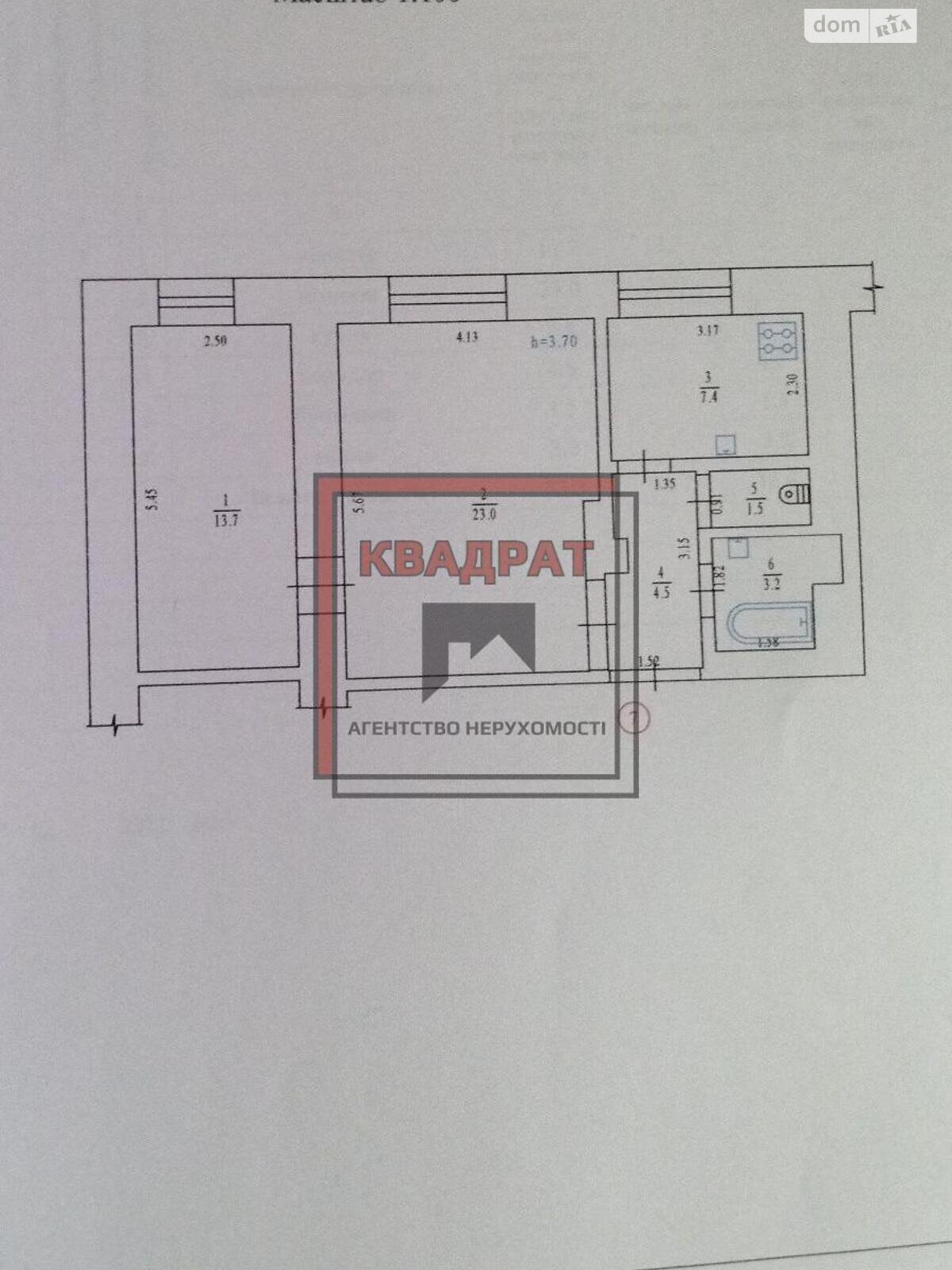 Продаж двокімнатної квартири в Полтаві, на вул. Пушкіна, район Київський фото 1