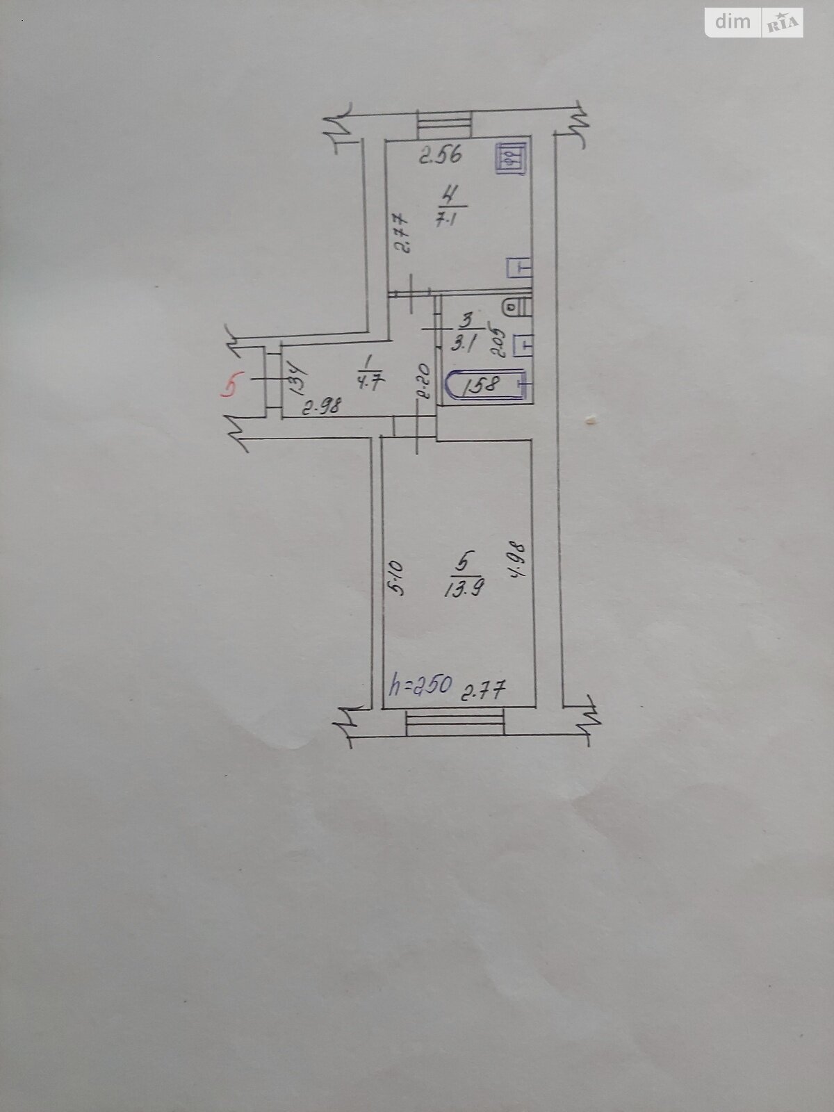 Продаж однокімнатної квартири в Полтаві, на вул. Деповська, кв. 5, район Лісок фото 1