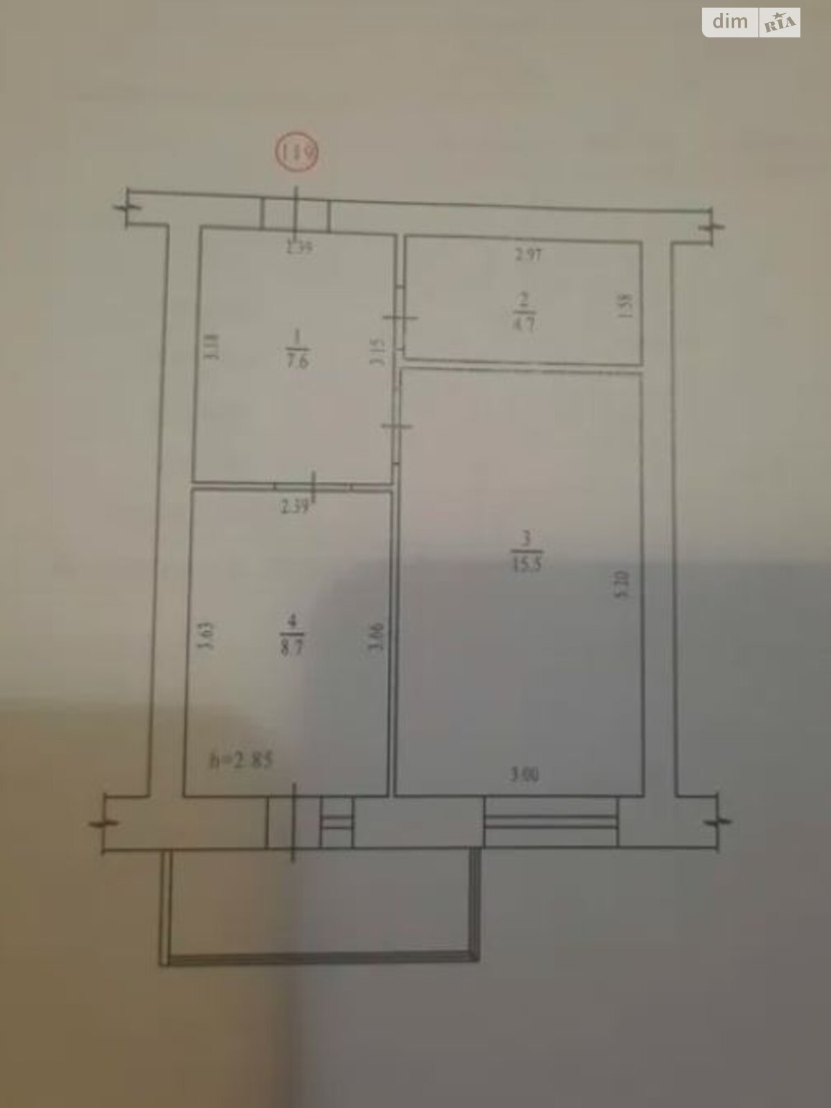 Продаж однокімнатної квартири в Полтаві, на вул. Миру 32, район Левада фото 1