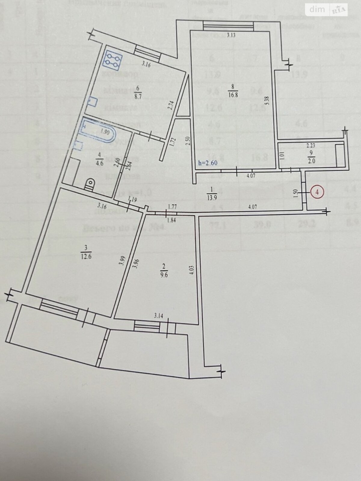 Продажа трехкомнатной квартиры в Полтаве, на ул. Владимира Ивасюка 4, район Левада фото 1