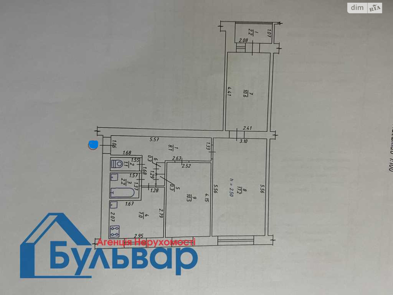 Продажа трехкомнатной квартиры в Полтаве, на ул. Европейская, район маг. Океан фото 1