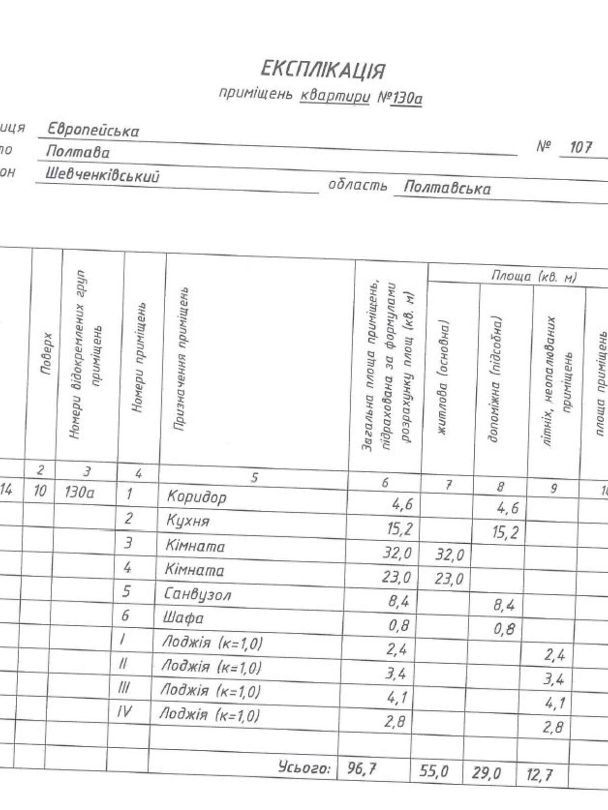 Продаж двокімнатної квартири в Полтаві, на вул. Європейська 107, район маг. Океан фото 1