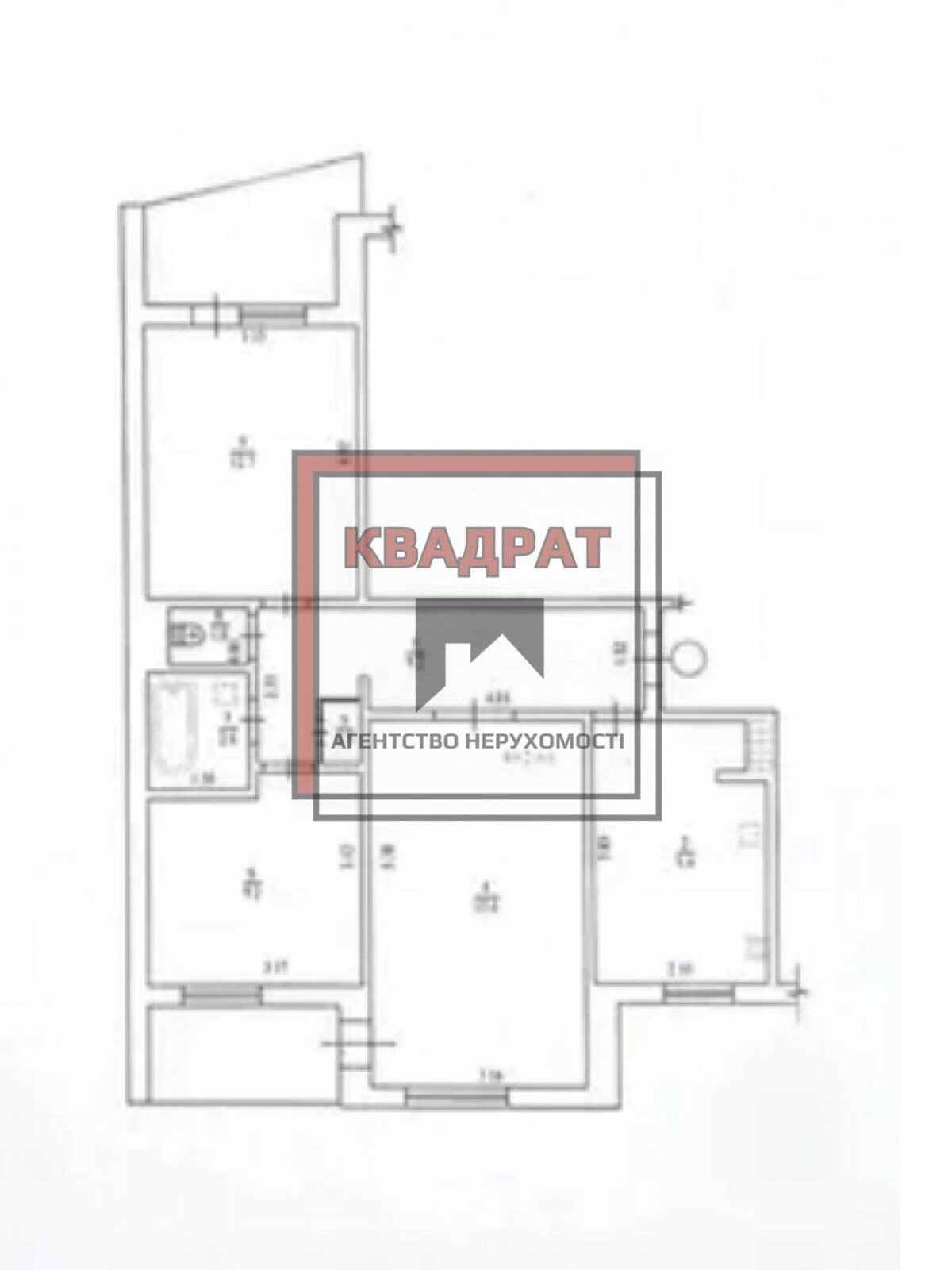 Продаж трикімнатної квартири в Полтаві, на Половки, район Половки фото 1