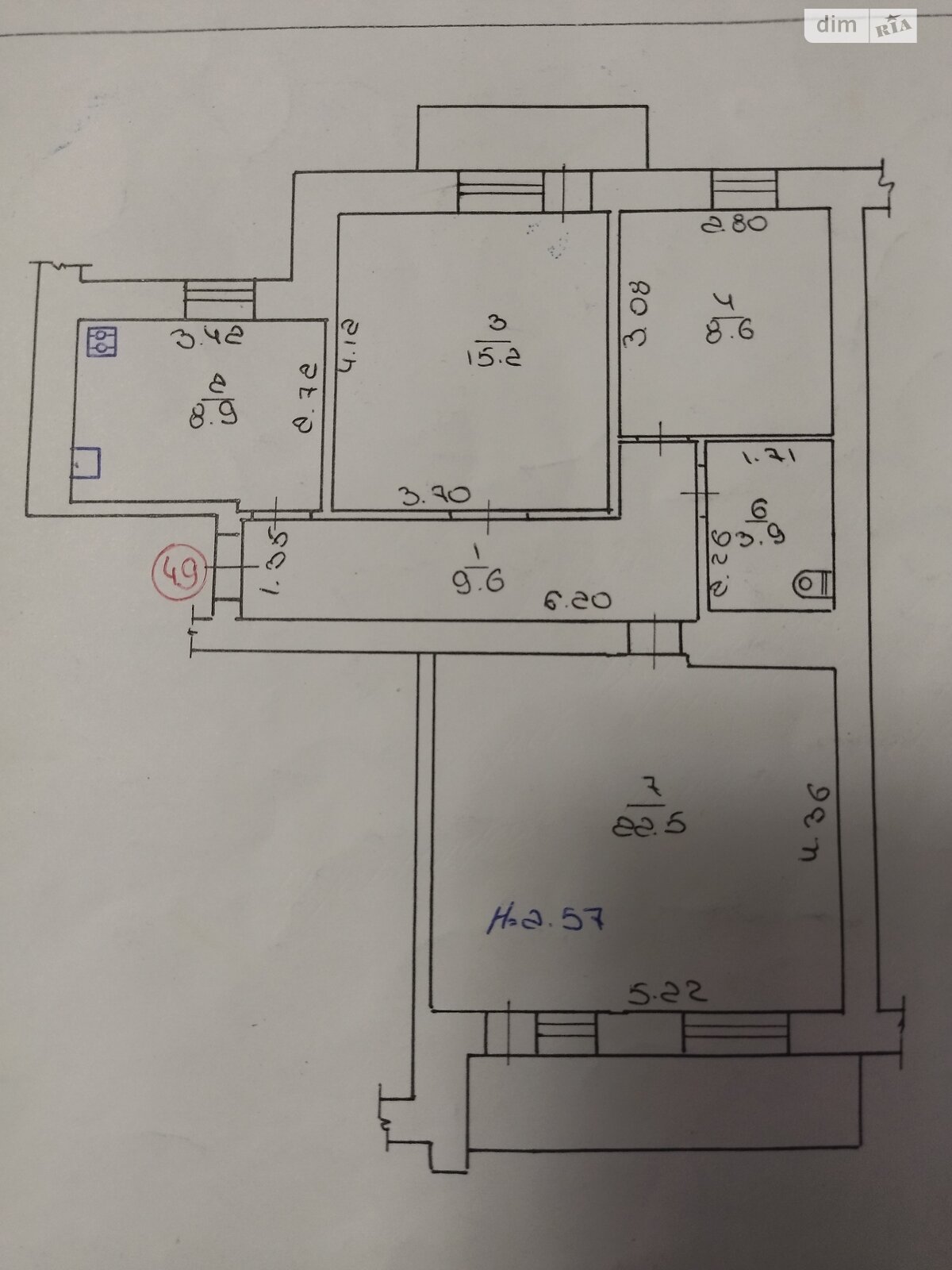 Продажа трехкомнатной квартиры в Полтаве, на пер. Рыбальский 22, район Правый Подол фото 1 Продажа трехкомнатной квартиры в Полтаве, на пер. Рыбальский 22, район Правый Подол фото 1