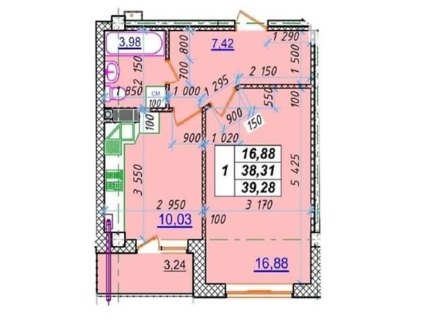 Продажа квартиры, 1 ком., Полтава, р‑н. Россошенцы Продажа квартиры, 1 ком., Полтава, р‑н. Россошенцы